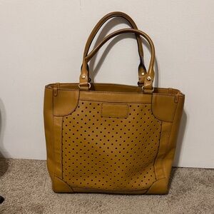 Kate Spade Perforated Tan Tote Bag